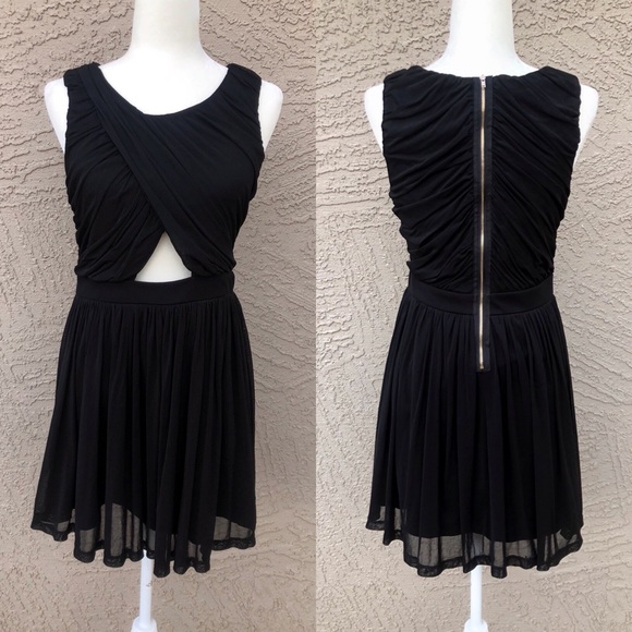 Forever 21 Dresses & Skirts - FOREVER 21 Cut-Out Skater Dress w/ Exposed Zipper